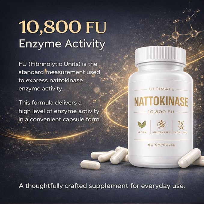 Ultimate Nattokinase - 10800 FU 60 Capsules (1Bottle)