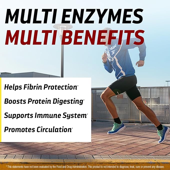Neprigen MD™ Multi Enzyme Blend 30000 FU Multi-Enzyme Nutritional Supplements Support Blood Circulation and Fibrin Protection 150 Veggie Capsules Made in the USA