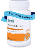 Klaire Labs SFI Health Adrenal Cortex - Targeted Adrenal Support Supplements for Cortisol Health - Purified BSE-Free Lyophilized Extract from Pasture-Fed Bovine (60 Capsules)
