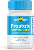 Peak Body Prostate Support Formula – Urinary Flow and Bladder Function Supplement – 60 Capsules – Comprehensive Health Formula for Men