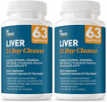 Dr. Tobias Liver 21 Day Cleanse Herbal Liver Detox Cleanse with Milk Thistle Dandelion Root &amp Artichoke Extract Supports Liver Health &amp Digestion 63 Vegetarian Capsules (126 Count (Pack of