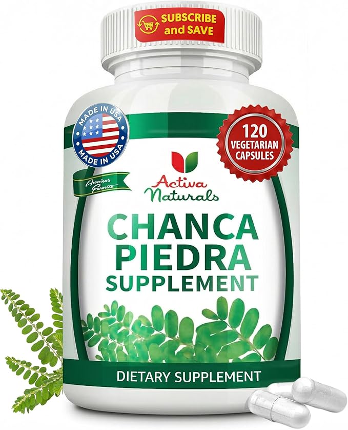 Chanca Piedra 500mg - 120 Plant-Based Capsules - Phyllanthus Niruri Herb Extract for Kidney &amp Gallbladder Support - Natural Urinary Tract Wellness - Non-GMO Made in USA