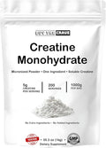 Ultra-Pure Micronized Creatine Monohydrate Powder - Maximize Strength Power and Muscle Growth - Unflavored Gluten-Free (200 Servings 1000g)