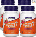 Now Foods Now Supplements Vitamin D-3 5000 IU High Potency Structural Support* 240 Softgels (4 Pack)