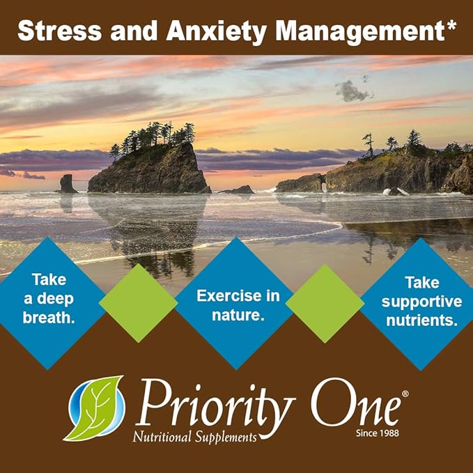 Priority One Vitamins 5 Hydroxy GABA (Gamma Aminobutyric Acid) (5HTP)* 90 Vegetarian Capsules