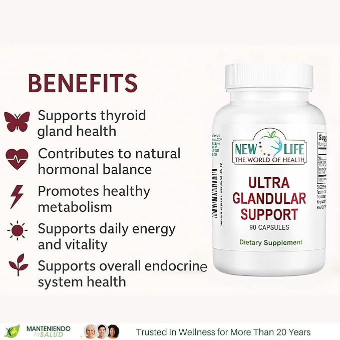 New Life Glandular Balance Support Thyroid Support 90 Capsules
