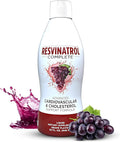 – 32 Fl. Oz. Liquid Resveratrol Supplement Promotes Healthy Aging Heart Health &amp Energy Levels – Advanced Liquid Cardiovascular &amp Cholesterol Support Formula