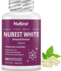 NuBest White - Glutathione 400mg &amp Milk Thistle Extract - Skin Brightening Supplement - Helps Beautiful and Radiant Skin - Antioxidant Supplement &amp Detoxification | 1 Month Supply