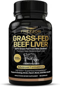 FREZZOR New Zealand 100% Live-Grass-Fed Beef Liver 180 Capsules Supports Energy Production Detoxification Digestion Immunity and Full Body Wellness Non-GMO 3000 mg per Serving