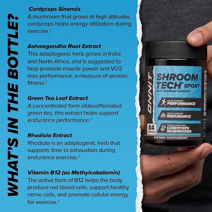 ONNIT Cognitive &amp Endurance Support Bundle: Alpha Brain Nootropic Capsules (30 Count) + Shroom Tech Sport Exercise Support Capsules (28 Count) IGEN Non-GMO Tested Focus Energy &amp Endurance 2