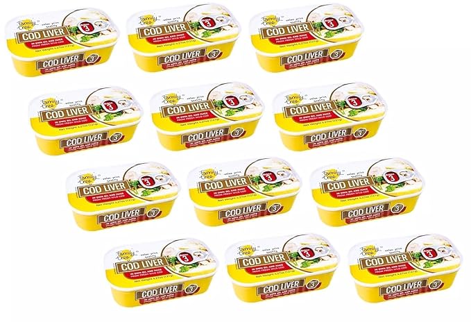 Family Tree Icelandic Wild Caught Cod Liver in Own Oil 4.27 oz (pack of 12)