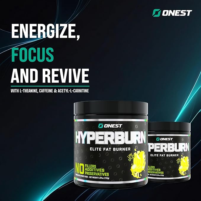 ONEST Hyperburn Thermogenic Powder – 153g (30 Servings) Enhanced Energy Boost &amp Performance Support Supplement Sports Nutrition Powder