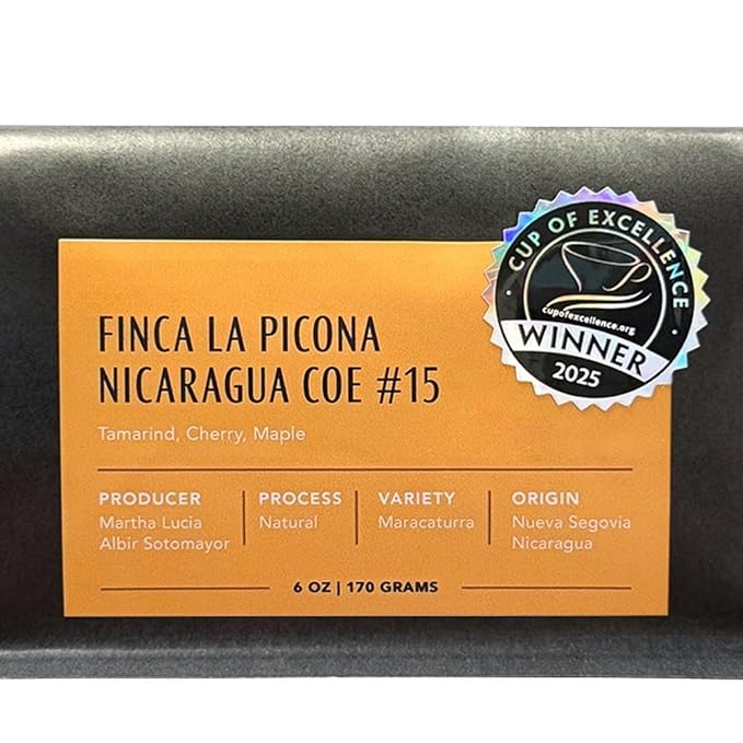 Finca La Picona Nicaragua Cup of Excellence - Roasted by Dapper &amp Wise - Whole Bean Coffee - 2 Pound Bag