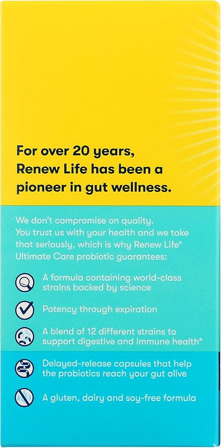 Renew Life Ultimate Flora Care Probiotic 100 Billion 30 Count