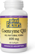 Natural Factors Coenzyme Q10 400mg Softgels 60-Count