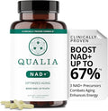 Qualia NAD Supplement — Clinically Proven to Boost NAD+ up to 67%. Optimized Aging Energy Focus. Elite NAD+ Booster Ingredients Nicotinamide Riboside (NIAGEN) Niacin Niacinamide (1 Month Supply)