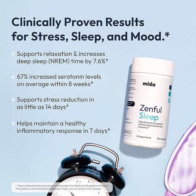 Daily Energy + Nighttime Sleep Bundle | Daily Boost 3-in-1 Energy Focus &amp Metabolism + Zenful Sleep Melatonin-Free Stress &amp Sleep Support | 180 Capsules