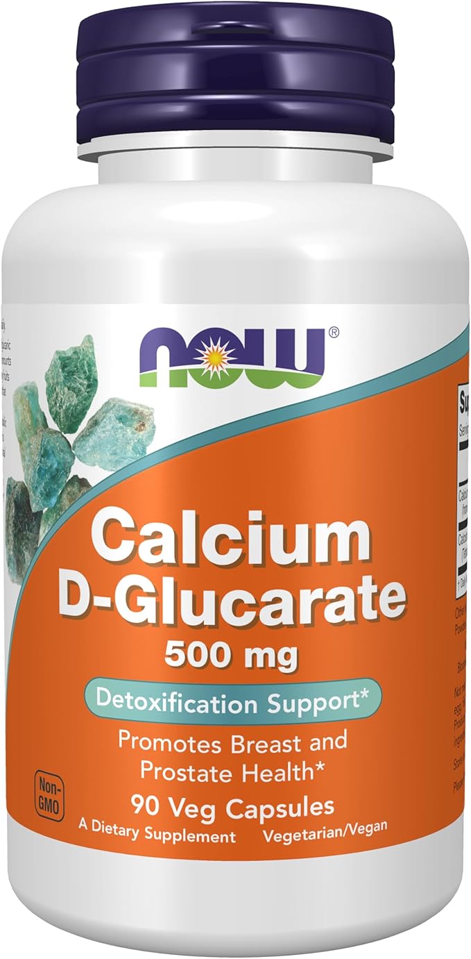 NOW Foods Supplements Calcium D-Glucarate 500 mg Detoxification Support* 90 Veg Capsules