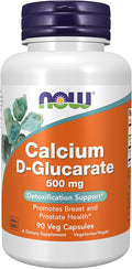 NOW Foods Supplements Calcium D-Glucarate 500 mg Detoxification Support* 90 Veg Capsules