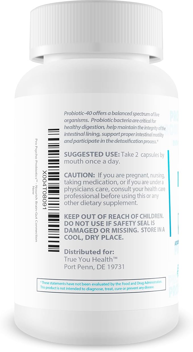 Pro Psycho Probiotics - Our Best Mood Supplement &amp Gut Brain Axis Supplement - Happy Brain Probiotics with Vitamin D - Happy Mood Pills for Women Men Psychobiotics Probiotic Mental Health Suppleme