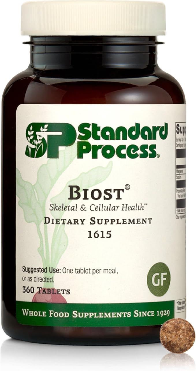 Standard Process Biost Skeletal &amp Cellular Health Dietary Supplement - Gluten-Free Non-Dairy Non-Soy &amp Non-Grain - Aids Strong Teeth &amp Bones - 360 Tablets