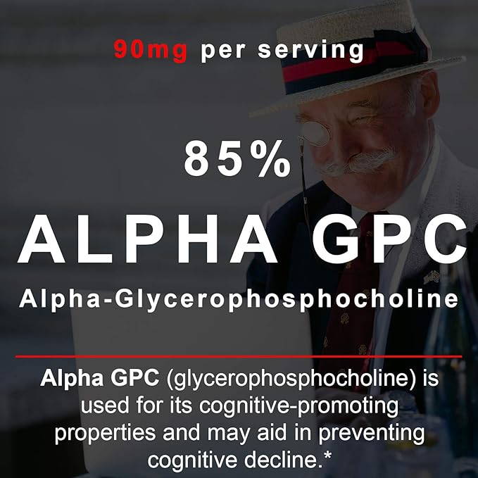Smarter Brain Support Nootropic Supplement Made with Alpha-GPC L-Tyrosine &amp Acetyl L-Carnitine ALCAR Flaxseed Oil ALA DHA 60 Softgel Energy Pills