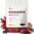 10 in 1 Astaxanthin Supplements 24mg 4 Month Supply Astaxantina Antioxidant from Fresh Haematococcus Pluvialis Contains Lycopene Grape Seed Vitamin E &amp More Supports Eye Joints Skin Health