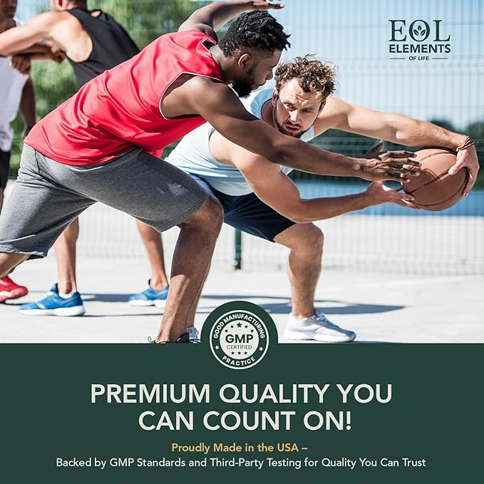 Elements of Life Men’s Multivitamin - High Performance Daily Multi: Methylated Folate &amp B12 - Ashwagandha &amp Rhodiola for Stress &amp Energy - CoQ10 Resveratrol &amp Zinc: Heart &amp Immune
