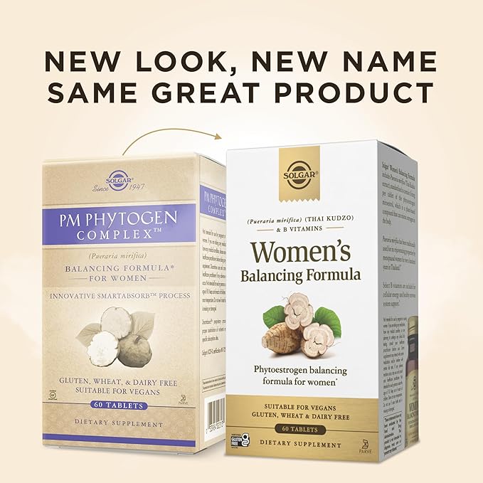 Solgar Women’s Balancing Formula - 60 Tablets Pack of 2 - Vegan Kosher Gluten &amp Dairy Free - 120 Total Servings