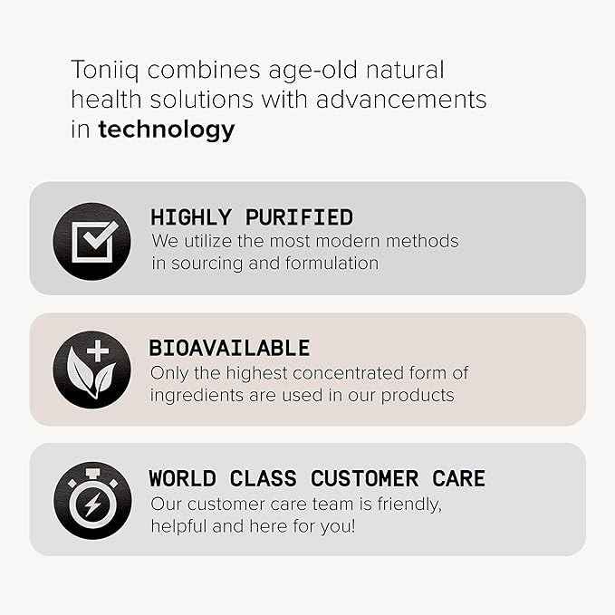 Toniiq 3000mg Ultra High Strength Magnesium Glycinate - 20% Purified to Contain 600mg of Elemental Magnesium - Chelated and Bioavailable Magnesium Supplement - 240 Veggie Capsules