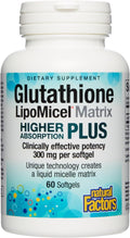 Natural Factors Glutathione LipoMicel Matrix 300 mg - Antioxidant Supplement for Healthy Aging &amp Immune Support - Non-GMO Gluten-Free &amp Dairy-Free - 60 Softgels (30 Servings)