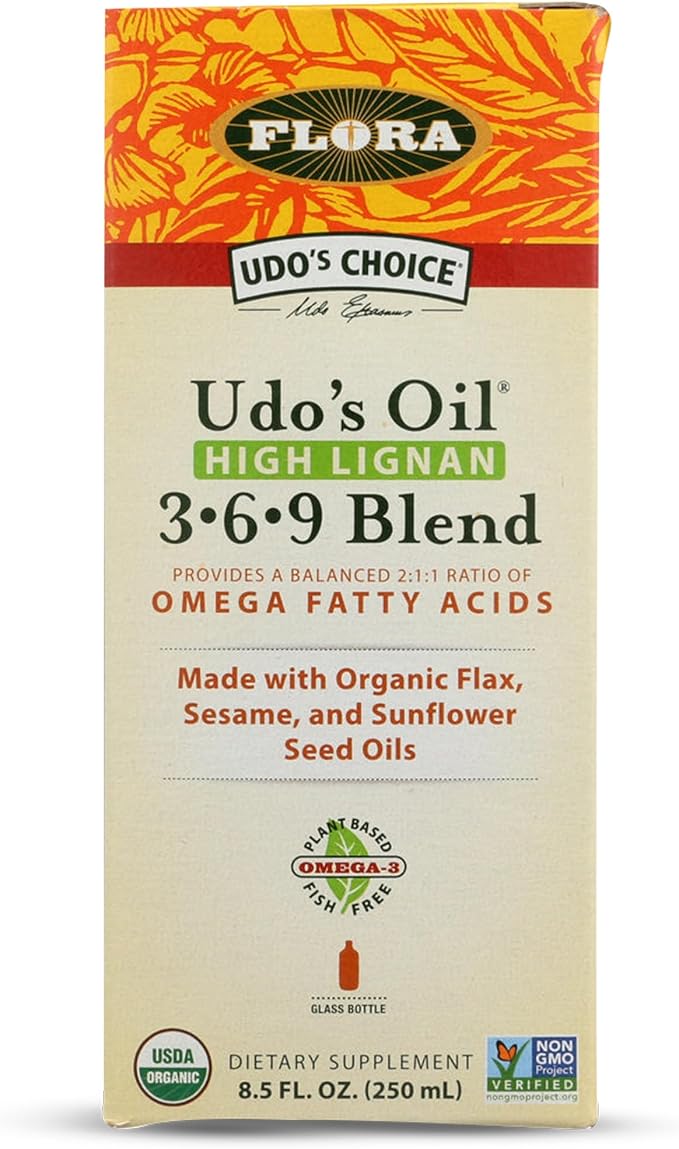 Flora - Udo's Choice Omega 369 Oil Blend High Lignan 8.5 Fl Oz