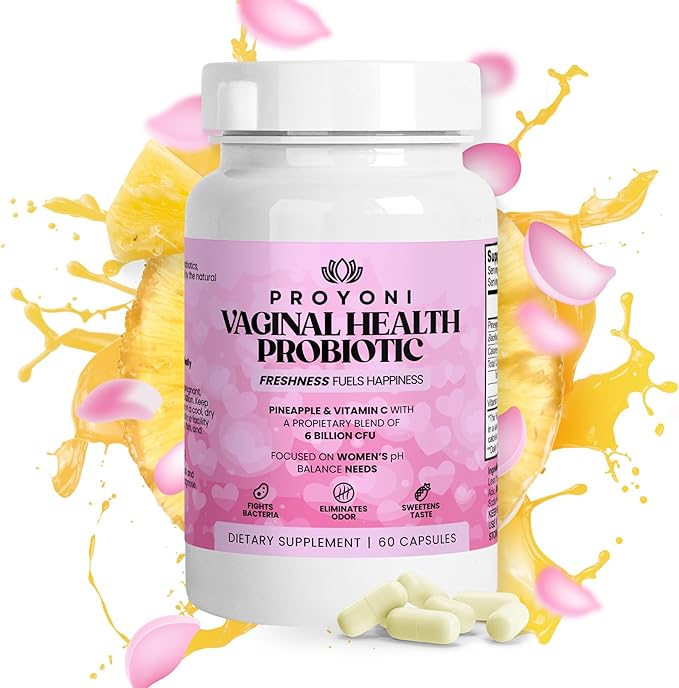Vaginal Probiotics for Women Vaginal Health Supplement - 6 Billion CFU Probiotic for pH Balance Promote Healthy Vaginal Odor &amp Vaginal Flora 60 Count (Pack of 1)