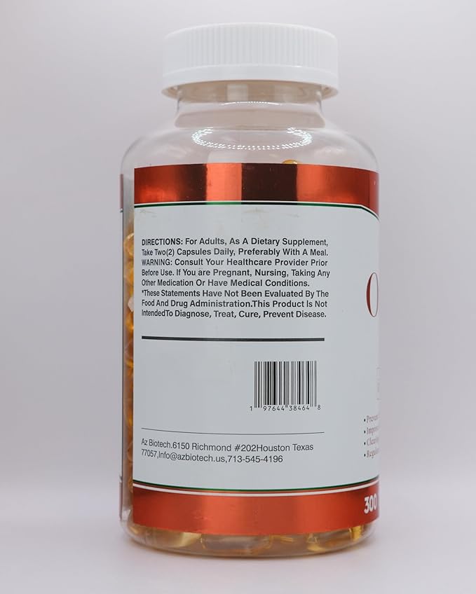 Omega 3 Deep Sea Fish Oil - 2000mg Fish Oil Concentrate Per Serving. EPA 360mg DHA 240mg. 2 Softgels Daily. 300 Softgels