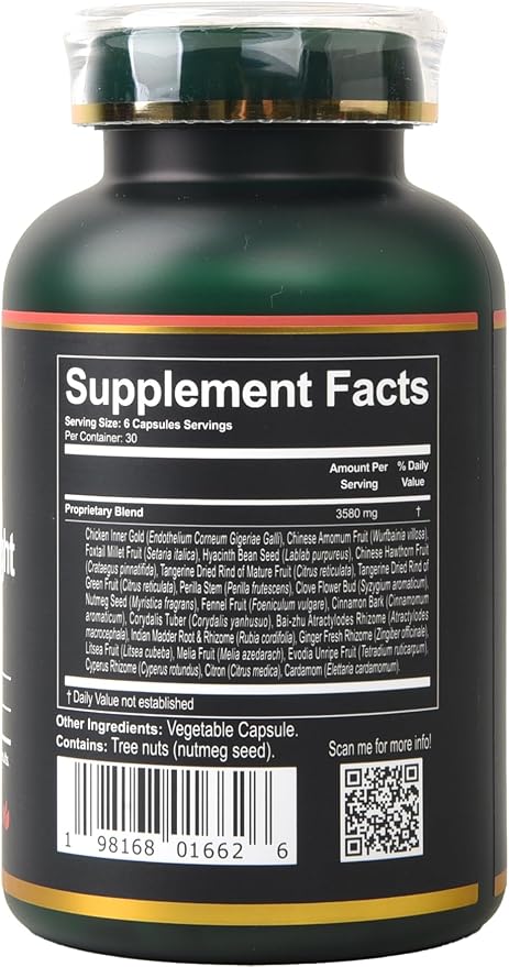Digestive Delight - Balances Good &amp Bad Bacteria Naturally - Improved Nutrient Absorption - Microbiome - Excessive Gas - Bloating - Abdominal Pain &amp Discomfort - Gut Health - Probiotic Free -
