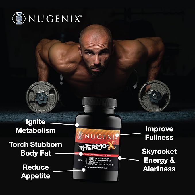 Nugenix Thermo-X: Thermogenic Fat Burner Supplement for Men Extreme Metabolic Accelerator 42 Count