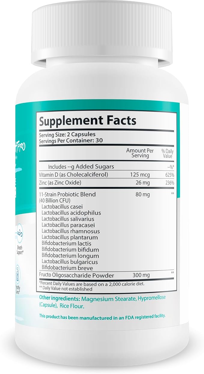 Smile Bright Pro - Our Best Total Oral Care Oral Probiotic - Oral Probiotics for Mouth Bad Breath - Gum Health Probiotics for Teeth Probiotic - Oral Probiotics for Dry Mouth Oral Health Probiotics