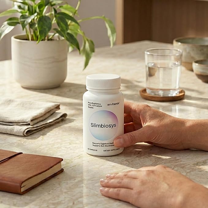 envitamin Slimbiosys Ultra Probiotic Capsule - Pre &amp Probiotics for Women &amp Men - Support Your Microbiome (2 Pack Slimbiosys)