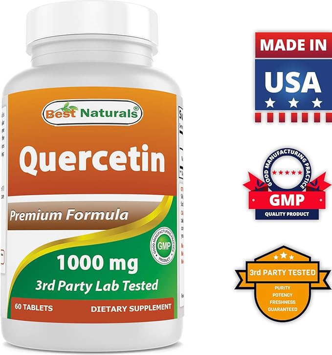 Best Naturals Bromelain 500 mg &amp Quercetin 1000 mg