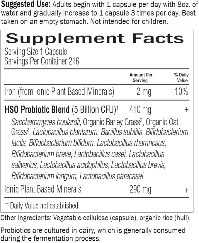 Garden of Life Probiotics for Digestive Health and Gut Health Balance Primal Defense Ultra Ultimate Formula 15 Billion CFU and 13 Strains Plus HSOs Vegetarian and Gluten Free 216 Capsules