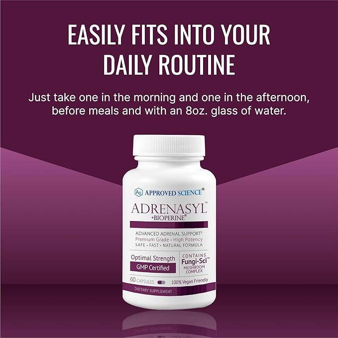 Approved Science Adrenasyl­ - Adrenal Gland Support - 60 Count - Pack of 1