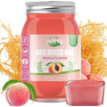 (18 OZ) Irish Sea Moss Gel Organic Raw Vegan Peach Flavor 102 Vitamins and Minerals Wild Harvested Non-GMO Immune Defense Booster Thyroid Digestive Support