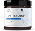 Pure Power L-Glutamine Unflavored 17.6 oz (500 g) 100 Servings (1 Jar) 5 g Per Serving Non-GMO NSF Certified for Sport Dr. Mercola