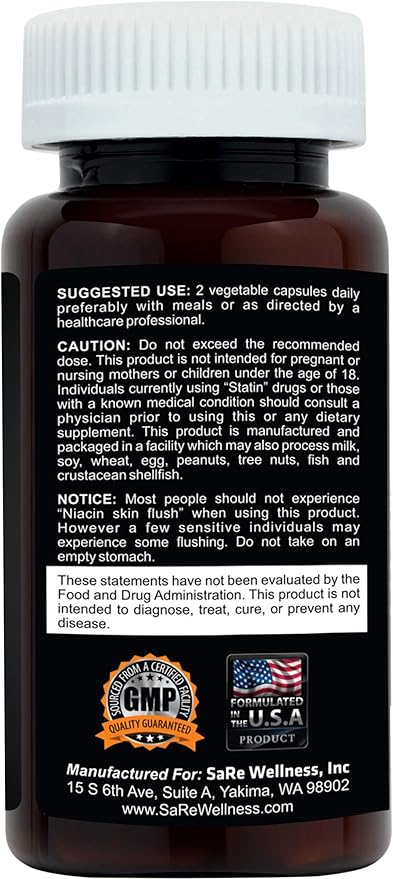 Clinical Daily Cholesterol Care Supplement. Vegan Cholesterol and Triglyceride Supplements. Plant Sterols Supplements Cholesterol Support with Guggul Garlic Niacin. 60 Capsules