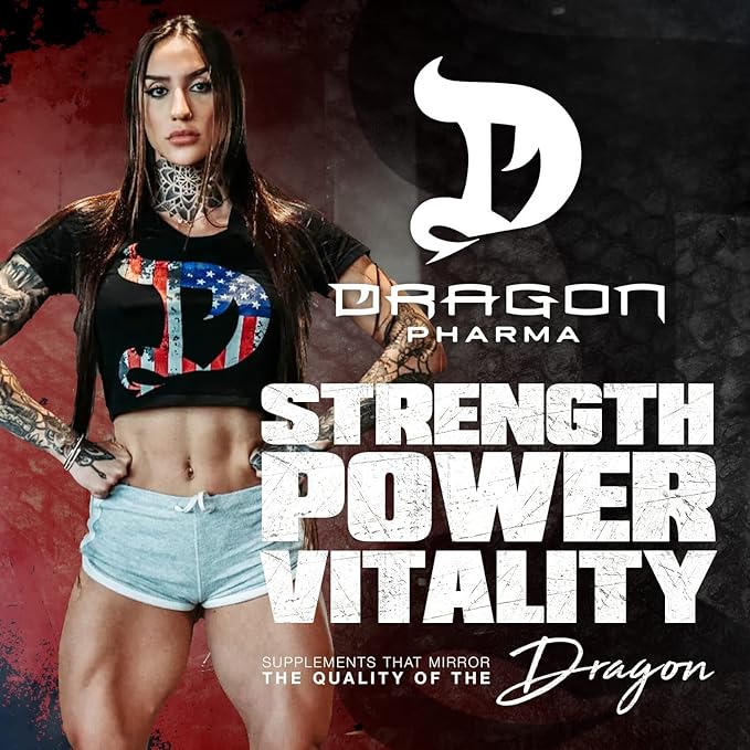DRAGON PHARMA ATP Force Enhanced Creatine System Stim-Free Increase Lean Muscle Mass &amp Recovery 5 Grams of CreaPure Improves Blood Flow (30 Servings Mango Coconut)