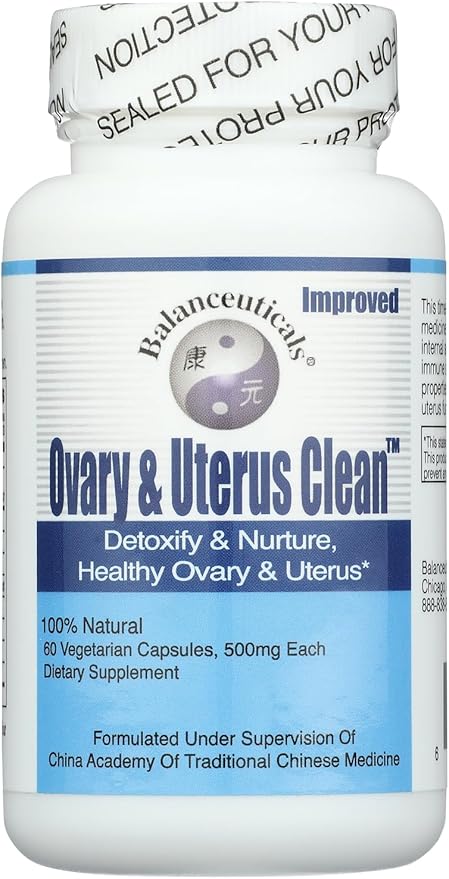Ovary &amp Uterus Clean 500 mg Dietary Supplement Capsules 60-Count Bottle