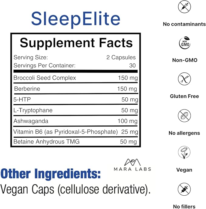 Mara Labs CurcElite 60 Capsules and SleepElite 60 Capsules