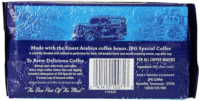 JFG Special Blend Medium-Dark Roast Ground Coffee 11.5oz Bag (Pack of 12)