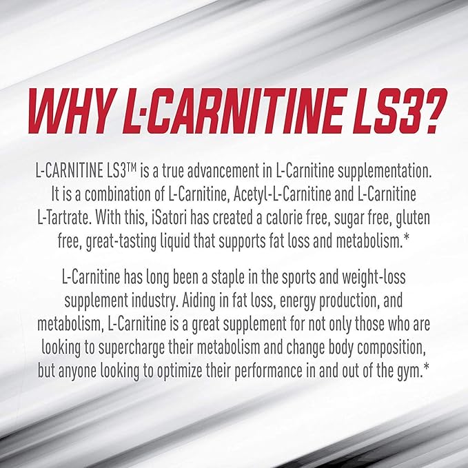 iSatori L-Carnitine LS3 Mixed Berry 1500mg (32 Servings) &amp BioGenetic Labs Forskolin Lean &amp Tone
