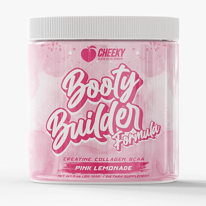 Booty Pump Formula - Pink Lemonade Creatine Blend for Women BCAAs &amp Collagen Muscle Gain &amp Booty Growth Enhancer Grit-Free Formula Creatina Para Mujeres Queratina Para Musculos